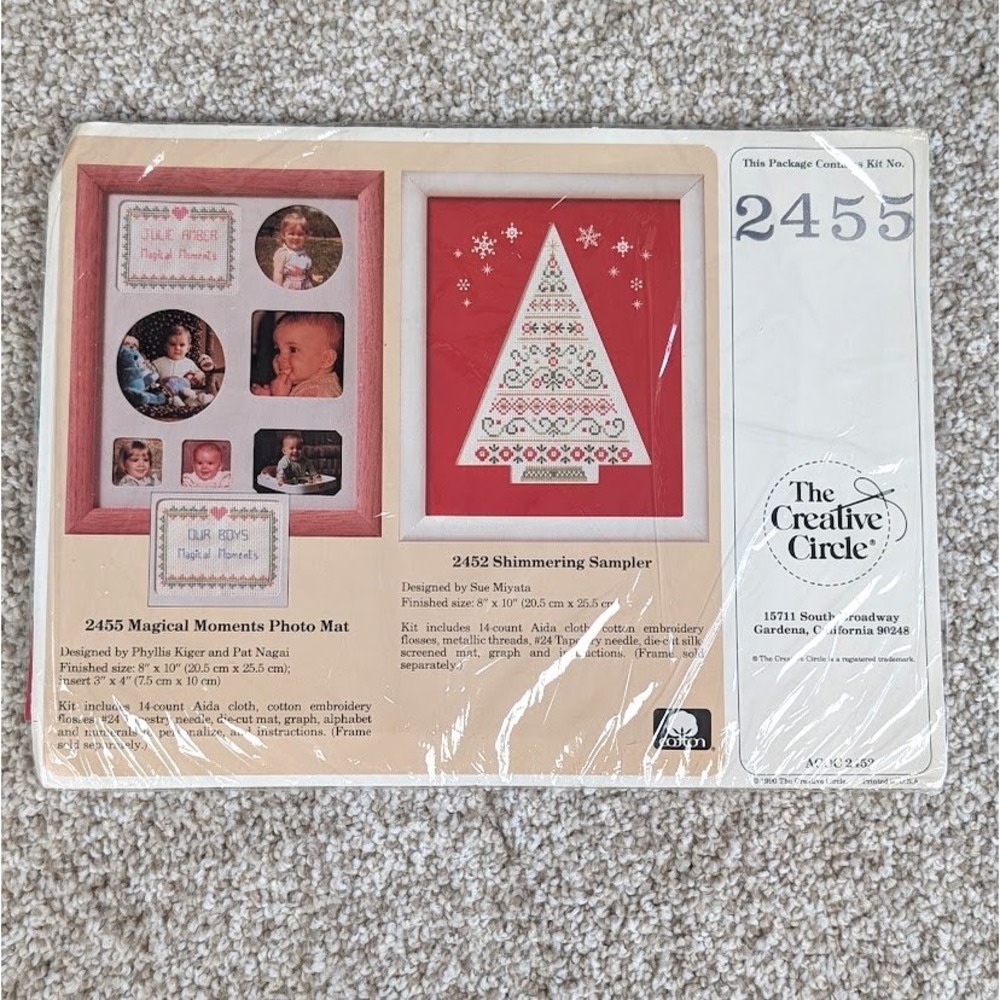 The Creative Circle 2455 Magical Moments‎ Photo Mat Cross Stitch Kit New
